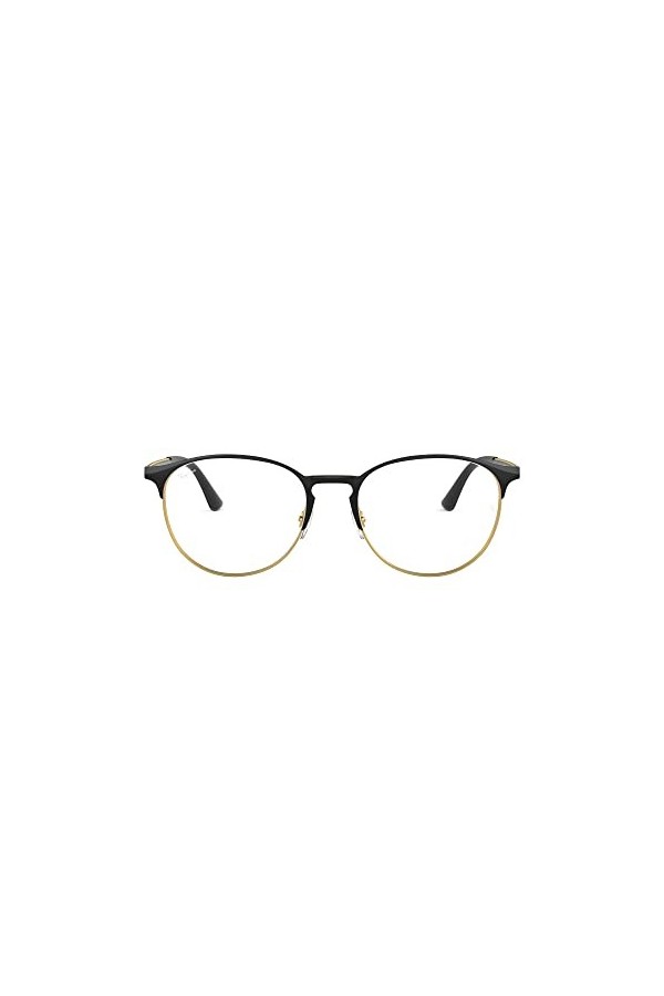 Ray-Ban 0RX 6375 2890 53 Lunettes de Soleil, Or Gold Top in Black , Mixte Adulte