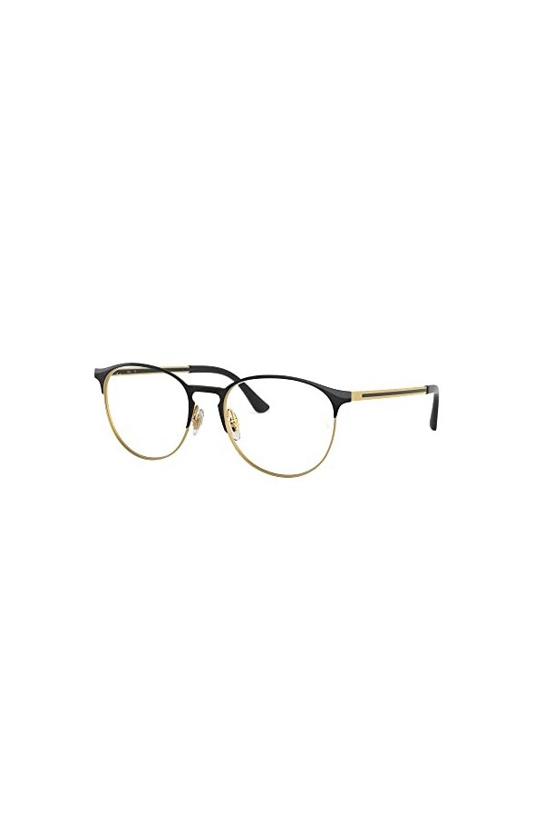 Ray-Ban 0RX 6375 2890 53 Lunettes de Soleil, Or Gold Top in Black , Mixte Adulte