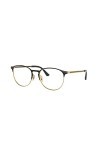 Ray-Ban 0RX 6375 2890 53 Lunettes de Soleil, Or Gold Top in Black , Mixte Adulte