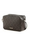 Calvin Klein Sac Bandoulière Femme Ck Must Camera Bag Mono Petit Modèle, Marron Brown Mono , Taille Standard