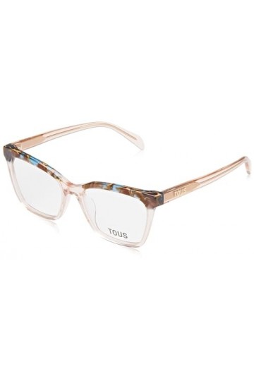 TOUS Eyeglass Frame Vtob92v Shiny Transp.Peach 53/17/135 Femme Lunettes de Soleil