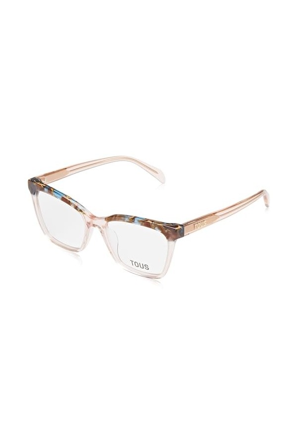 TOUS Eyeglass Frame Vtob92v Shiny Transp.Peach 53/17/135 Femme Lunettes de Soleil