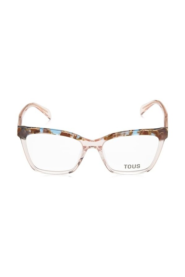 TOUS Eyeglass Frame Vtob92v Shiny Transp.Peach 53/17/135 Femme Lunettes de Soleil