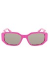 KARL LAGERFELD KL6085S Sunglasses, 525 Fuchsia, 55 Unisex