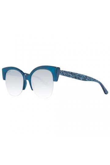 Jimmy Choo Priya/S IC Lunettes de Soleil, Multicolore Mtbluee Glttr/GY Grey , 56 Femme