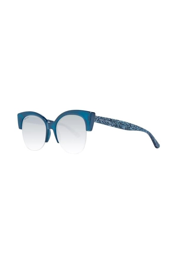 Jimmy Choo Priya/S IC Lunettes de Soleil, Multicolore Mtbluee Glttr/GY Grey , 56 Femme
