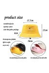 TAFACE Lot De 2 Chapeaux Seau Réversibles, Chapeau De Soleil De Plage Pliable, Chapeau De Soleil Unisexe, Adapté pour La Pêch