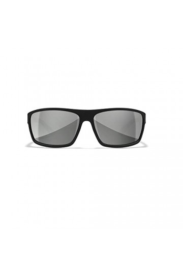 Wiley X Wx Peak Lunettes de Soleil, Noir Brillant, S-M Mixte