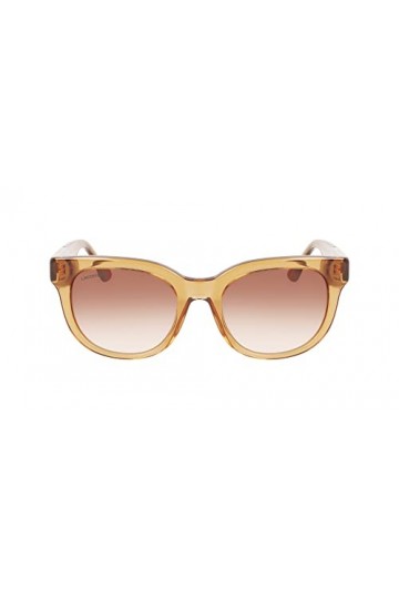 Lacoste L971s Lunettes de Soleil, Caramel Transparent, 52 Femme