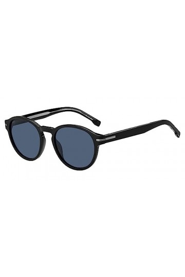 Lunettes de Soleil Boss BOSS 1506/S Black/Blue 52/20/145 homme