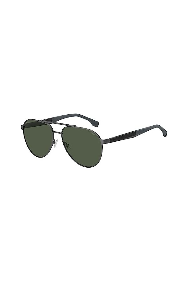 Hugo Boss Lunettes de Soleil BOSS 1485/S Matte Ruthenium Green/Grey 60/15/145 homme
