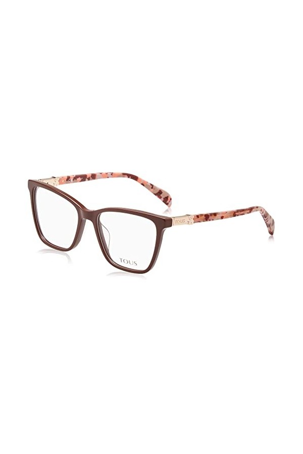 TOUS Vtob29 Lunettes de Soleil, Shiny Full Brown, 54 Femme