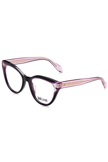 Just Cavalli Vjc001v Lunettes de Soleil, Noir W/Violet Part, 51 Femme
