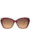 Swarovski Sk0326 Lunettes de Soleil, Dark Havana, 54 Femme