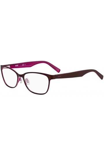 HUGO HG 0210 Lunettes de Soleil, Brun Mat Fuchsia, 54 Femme