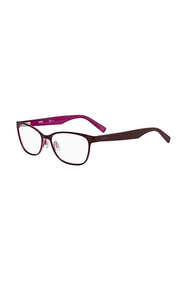 HUGO HG 0210 Lunettes de Soleil, Brun Mat Fuchsia, 54 Femme