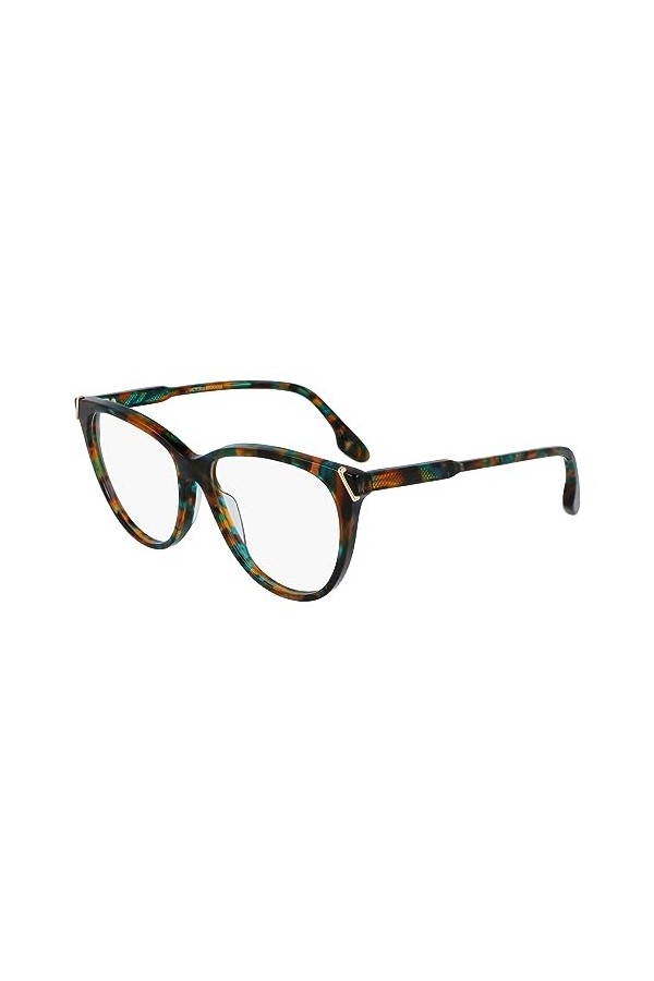 Victoria Beckham Vb2632 Sunglasses, 343 Petrol Havana, 54 Unisex