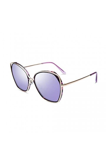 ZJH Lunettes de Soleil pour Femmes en Forme de Papillon en Forme de Protection UV polarisée polarisée à la Mode rétro Cadre d