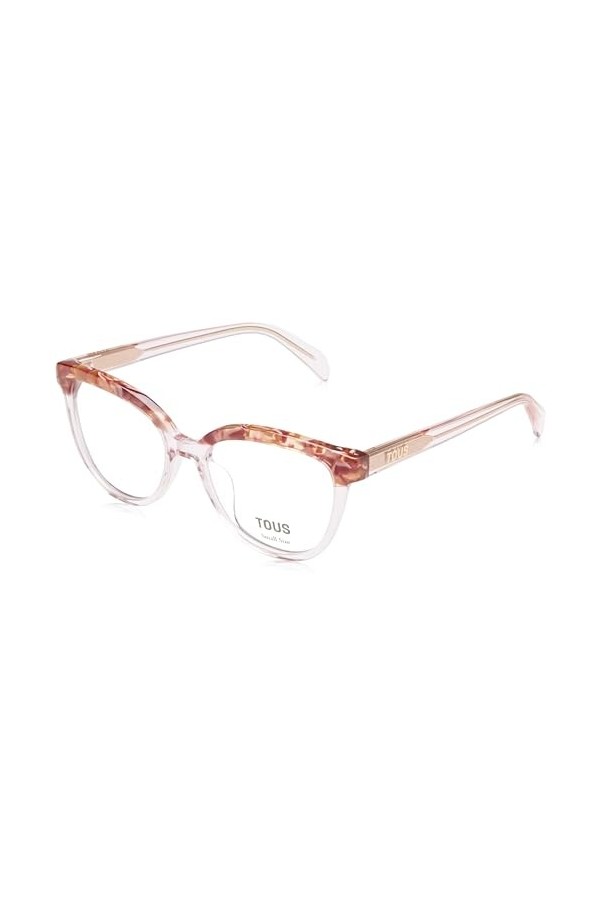TOUS Eyeglass Frame Vtob93v Shiny Transp.Pink 50/17/135 Femme Lunettes de Soleil