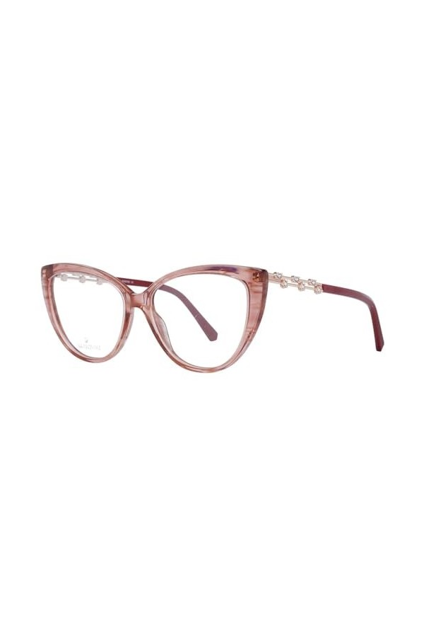 SWAROVSKI SK5382 Lunettes de Soleil, Shiny Pink, 54 Femme