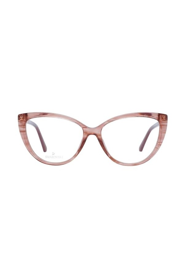 SWAROVSKI SK5382 Lunettes de Soleil, Shiny Pink, 54 Femme