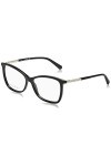 Swarovski Sk5384 Lunettes de Soleil, Noir Brillant, 55 Femme