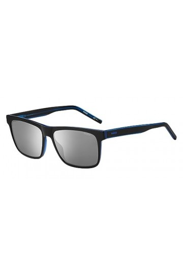 Hugo Boss HG 1242/s Sunglasses, D51/DC Black Blue, 56 Unisex