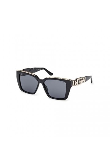 Guess Gu7915 Lunettes de Soleil Femme, Noir Brillant, Taille Unique