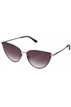 Calvin Klein CK20136S-001 Lunettes de Soleil, Matte Black/Smoke Gradient, Taille Unique Femme