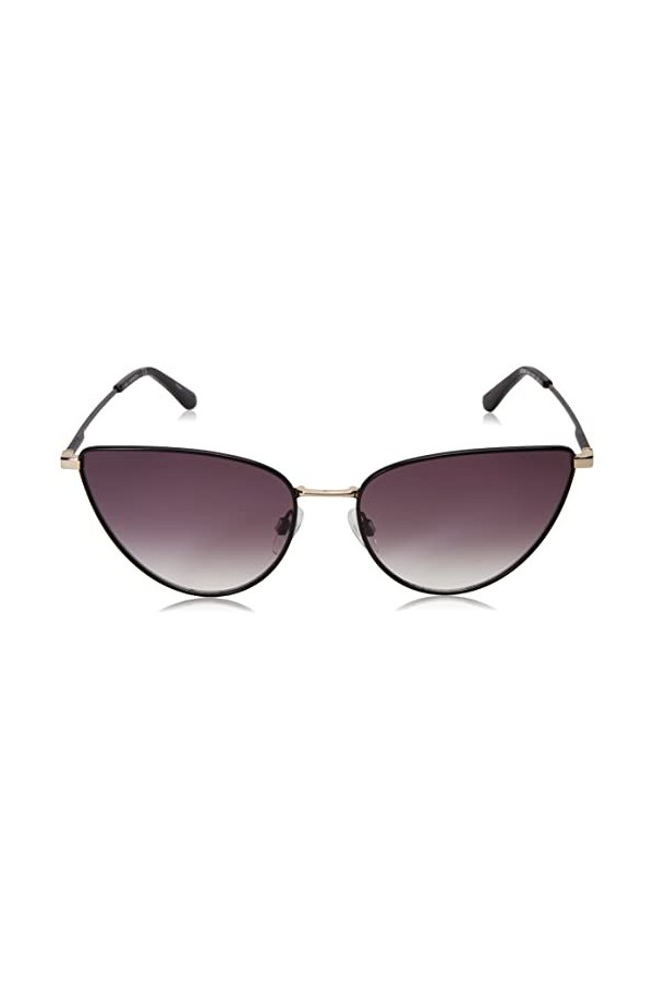 Calvin Klein CK20136S-001 Lunettes de Soleil, Matte Black/Smoke Gradient, Taille Unique Femme