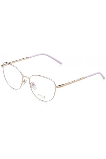 TOUS Eyeglass Frame Vto464 Shiny Rose Gold W/Liliac Parts 54/16/135 Femme Lunettes de Soleil