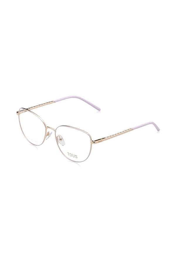 TOUS Eyeglass Frame Vto464 Shiny Rose Gold W/Liliac Parts 54/16/135 Femme Lunettes de Soleil