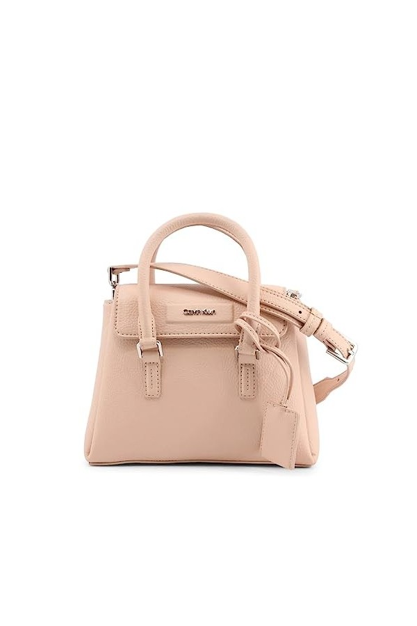 Calvin Klein Dressed Mini Tote W/Flap, Habillé Femme, CK Black, Taille Unique