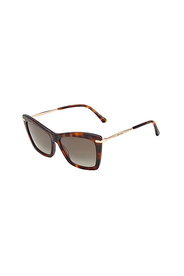 Jimmy Choo Lunettes de Soleil SADY/S Dark Havana/Brown Shaded 56/16/145 femme