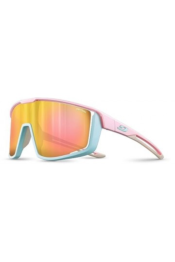 Julbo Fury Lunettes de Soleil, Rose Pastel/Bleu Clair, Taille Unique Mixte