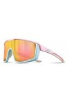 Julbo Fury Lunettes de Soleil, Rose Pastel/Bleu Clair, Taille Unique Mixte