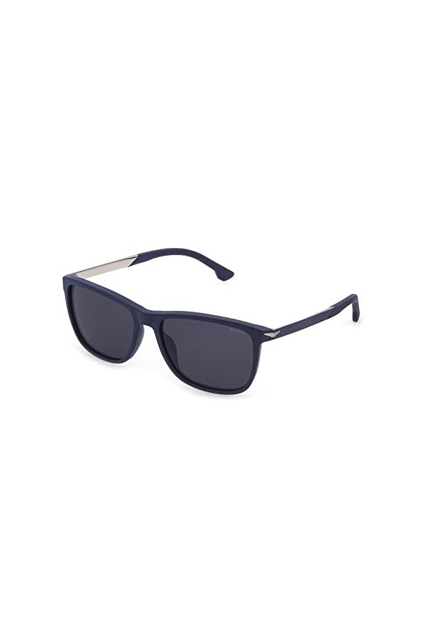 Police SPLC35 Sunglasses, Blue OPACO, 57 Unisex