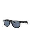 Ray-Ban - Justin Wayfarer Lunettes de Soleil - Noir Rubber Black - 54 mm