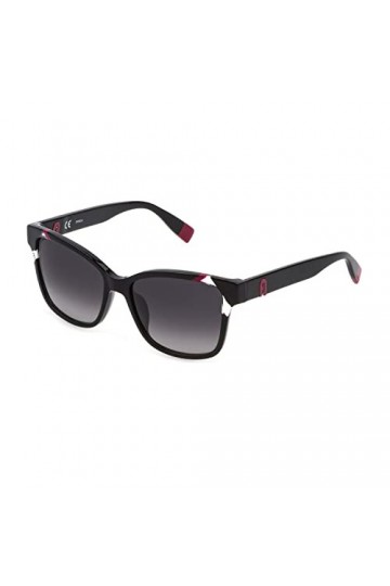 Furla Sfu470 Lunettes de Soleil, Noir Brillant, 54 Femme
