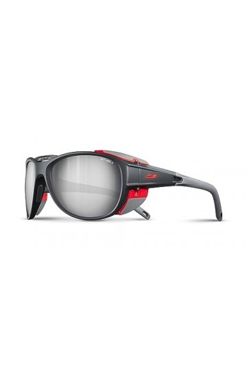 Julbo Explorer 2.0 Lunettes de Soleil Homme, Gris Anthracite/Orange , Taille Unique