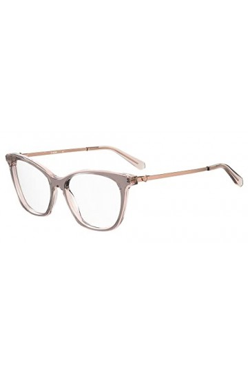 Love Moschino Mol579 Lunettes de Soleil, Gris/Rose, 53 Femme
