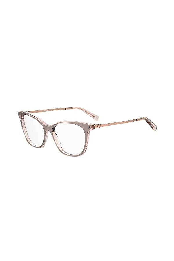 Love Moschino Mol579 Lunettes de Soleil, Gris/Rose, 53 Femme