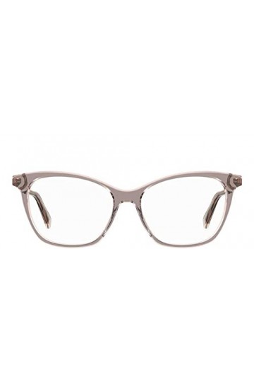 Love Moschino Mol579 Lunettes de Soleil, Gris/Rose, 53 Femme