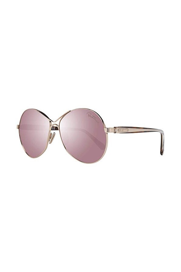 Roberto Cavalli RC1138 28G 60 Lunettes de soleil pour femme Doré
