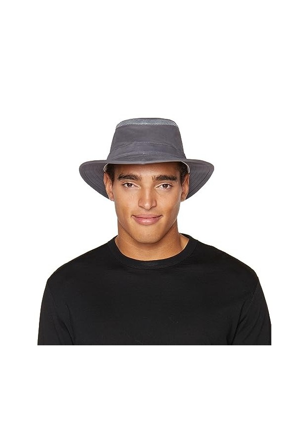 Tilley Airflo Chapeau de soleil bio, gris, 7 7/8