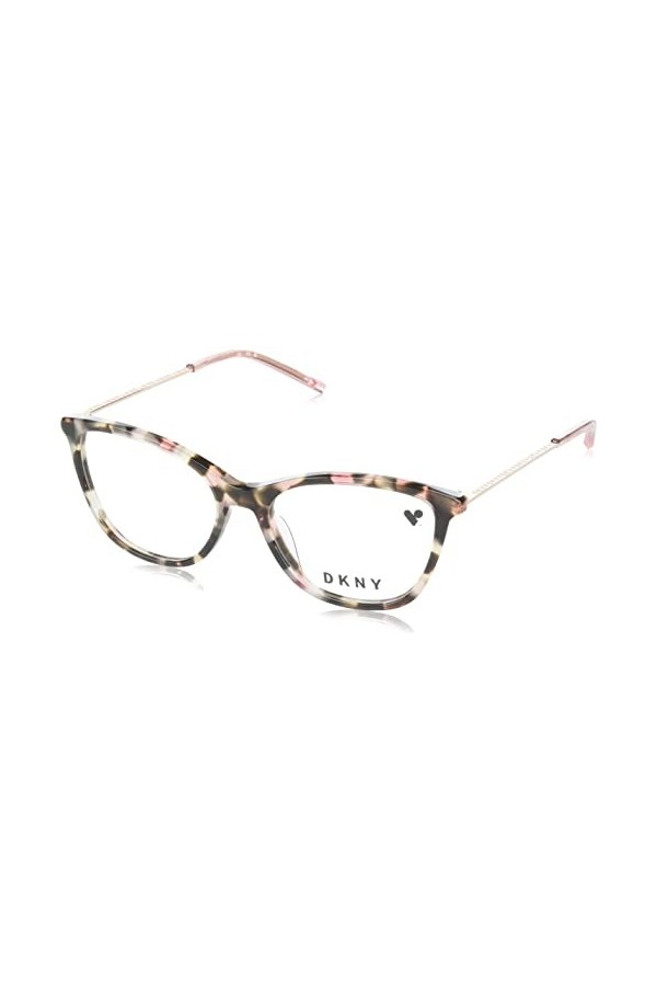 DKNY DK7009 Sunglasses, 265 Pink Tortoise, 52 Unisex