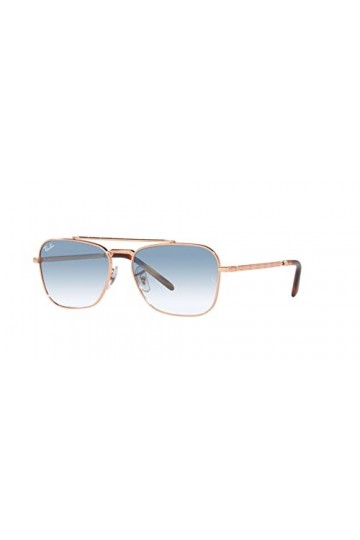 Ray-Ban Rb3636 Caravane, Lunettes de Soleil Mixte, Or Rose/dégradé Transparent