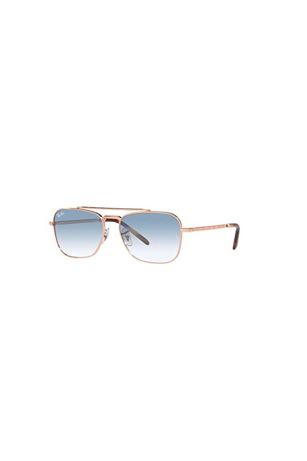 Ray-Ban Rb3636 Caravane, Lunettes de Soleil Mixte, Or Rose/dégradé Transparent