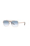 Ray-Ban Rb3636 Caravane, Lunettes de Soleil Mixte, Or Rose/dégradé Transparent