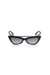 Dsquared2 Lunettes de soleil DQ0370 DELIA 01B Lunettes de soleil Femme Couleur Black smoke taille des verres 55 mm
